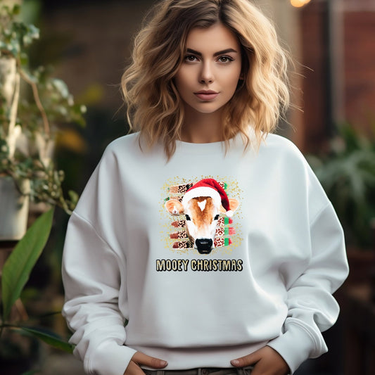 Mooey Christmas Ladies Sweatshirt - Premium Sweatshirt -  Follower Of Faith ApparelAnimal Christmas clothing, Christmas apparel, Christmas clothing, Christmas picks, Cow Christmas sweatshirt, Crew neck, DTG, Holiday apparel, Mooey Christmas sweatshirt, new, Regular fit, Sweatshirts, Unisex, Women's Clothing Shop our Christian T-Shirts & Apparel