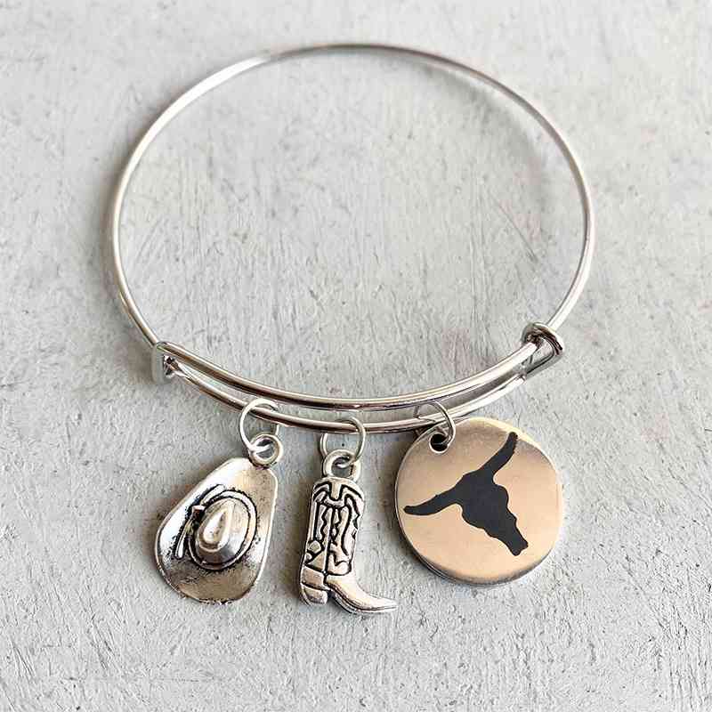 Multi-Charm Alloy Bracelet - Premium bracelet -  Follower Of Faith Apparel alloy bracelet, feather bracelet, H.Y&F.J, multi-charm bracelet, Ship From Overseas Shop our Christian T-Shirts & Apparel