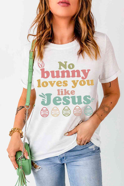 NO BUNNY LOVES YOU LIKE JESUS Ladies T-Shirt - Premium Ladies T-Shirt -  Follower Of Faith Apparel Apparel for Easter, Easter tee, Holiday Easter, Jesus t shirt, Jesus t shirts for ladies, Jesus tee, Jesus tee for Easter, Jesus tees, Jesus tees for ladies, ladies Short sleeve, ladies Short Sleeve t shirt, ladies Short Sleeve tee, ladies short sleeve tees, No bunny loves you like jesus, Ship From Overseas, SYNZ Shop our Christian T-Shirts & Apparel