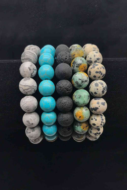 Natural Stone Beaded Bracelet - Premium bracelet -  Follower Of Faith Apparel Accessories, Christian bracelet, jewelry, natural stone beaded bracelet, Ship From Overseas, stone bead bracelet, Y.Q@Jew Shop our Christian T-Shirts & Apparel