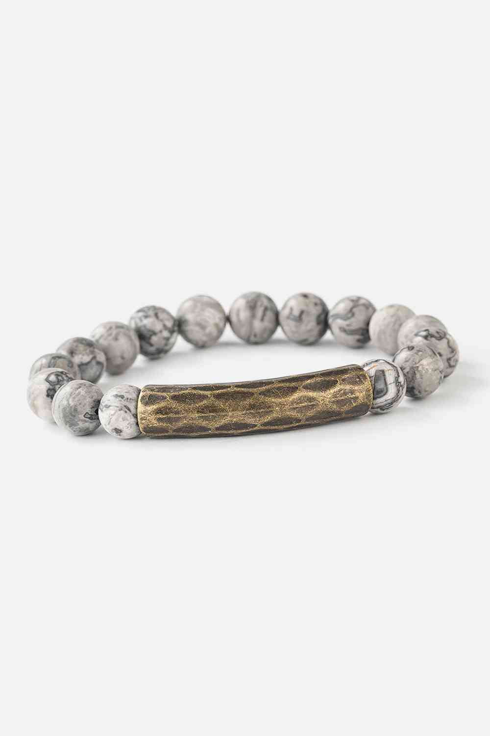 Natural Stone Beaded Bracelet - Premium bracelet -  Follower Of Faith Apparel Accessories, Christian bracelet, jewelry, natural stone beaded bracelet, Ship From Overseas, stone bead bracelet, Y.Q@Jew Shop our Christian T-Shirts & Apparel