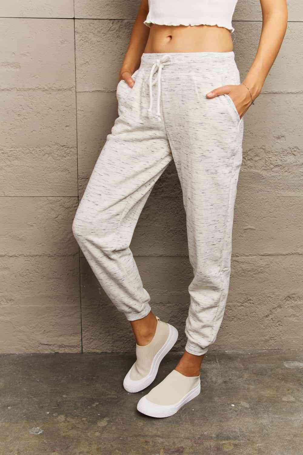 Ninexis Full Size Tie Waist Long Sweatpants - Premium Joggers -  Follower Of Faith Apparel joggers, ladies bottoms, ladies joggers, Ninexis, ninexis joggers long length, Ship From Overseas, stylish sweatpants, sweatpants for ladies Shop our Christian T-Shirts & Apparel