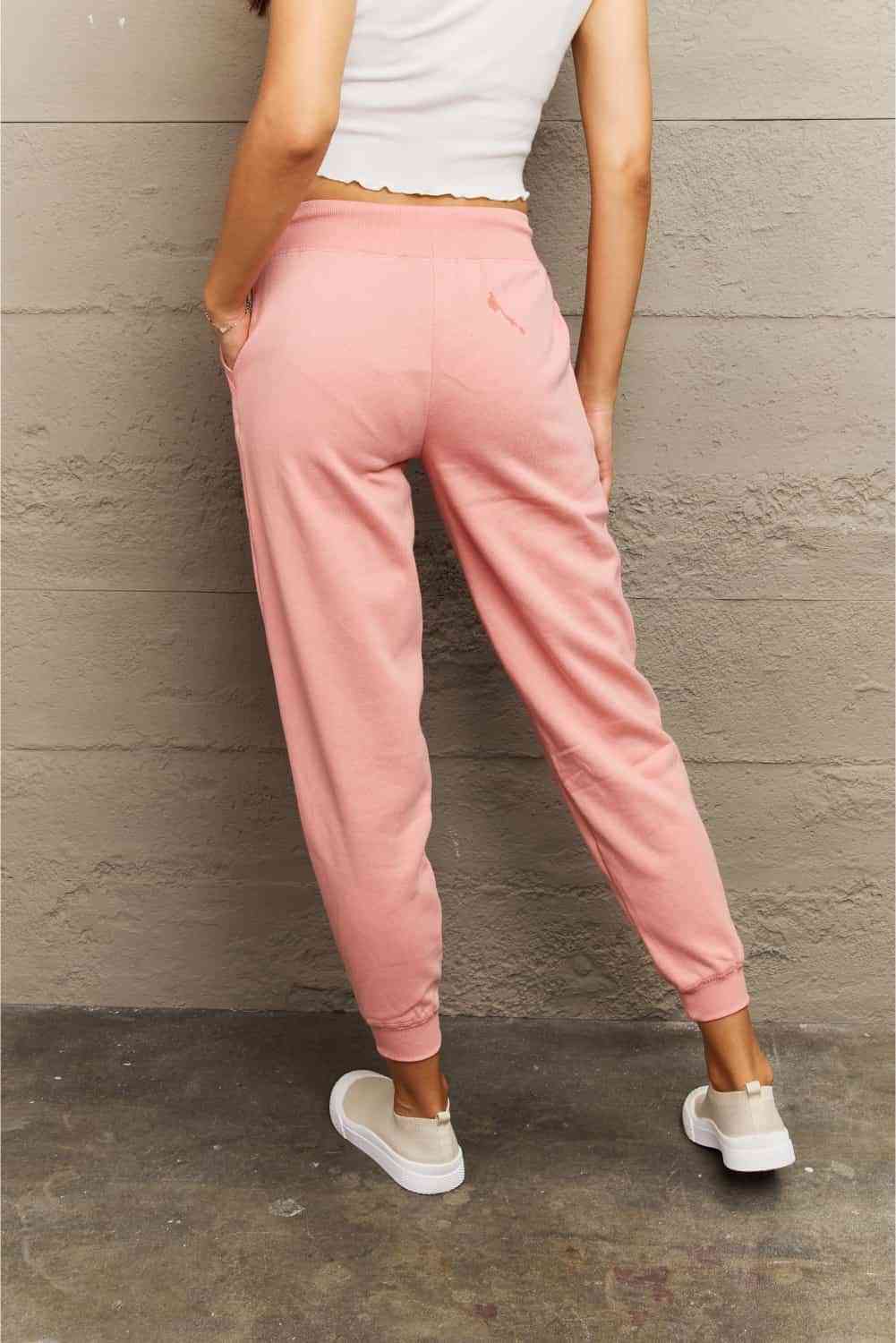 Ninexis Full Size Tie Waist Long Sweatpants - Premium Joggers -  Follower Of Faith Appareljoggers, ladies bottoms, ladies joggers, Ninexis, ninexis joggers long length, Ship From Overseas, stylish sweatpants, sweatpants for ladies Shop our Christian T-Shirts & Apparel