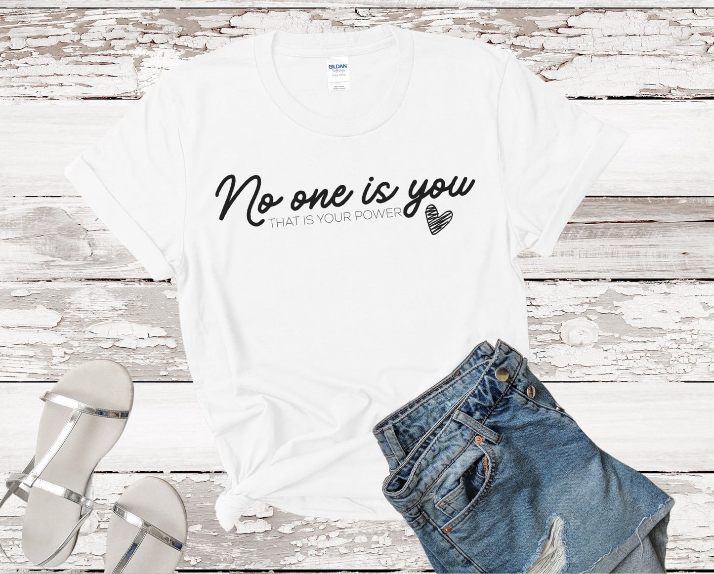 No One Is You Ladies Short Sleeve Tee - Premium T-Shirt -  Follower Of Faith ApparelApparel, Cotton, Crew neck, DTG, Faith, Ladies short sleeve, Neck Labels, New, No One is you tee, Regular fit, T-shirts, That’s your power tee, Women's Clothing, Women’s Christian apparel Shop our Christian T-Shirts & Apparel