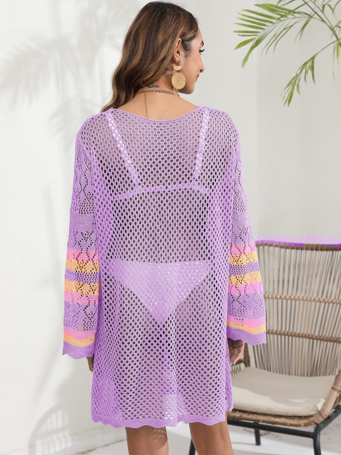 Openwork Contrast Long Sleeve Cover-Up (several colors) - Premium Ladies Coverup -  Follower Of Faith Apparel Beach cover up for women, Boho swim suit cover up, Knit cover up, Ladies cover up, Long sleeve cover up swimwear, O & Y.M, Ship From Overseas, Swimsuit cover up, Womens cover up Shop our Christian T-Shirts & Apparel