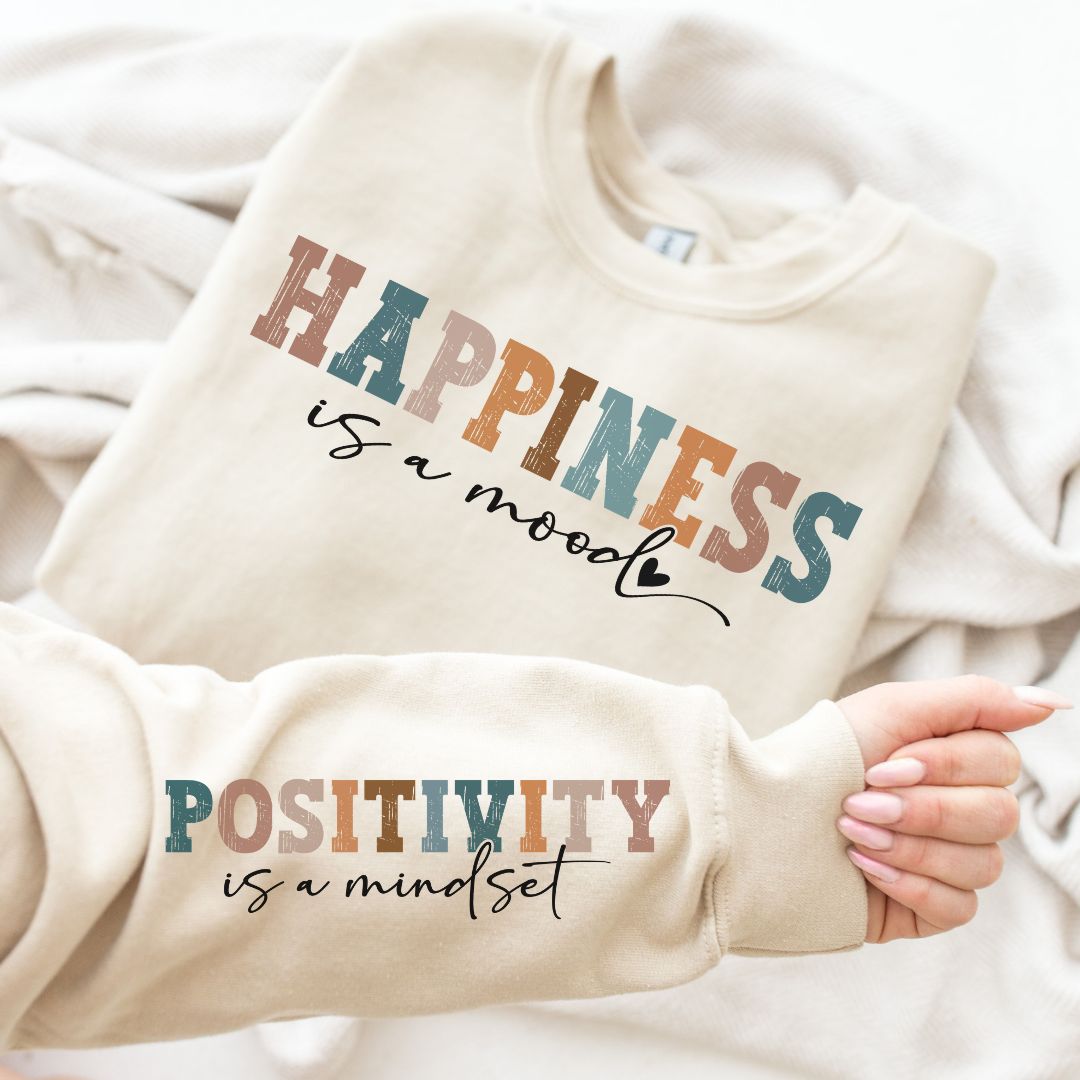 PREORDER: Happiness Is Ladies Sweatshirt - Premium Ladies Sweatshirt -  Follower Of Faith Apparel 1XL, 2XL, 3XL, Ave Marketplace, Closed Preorder, L/XL, new arrival, new arrivals, P1-31-2024, Preorder, S/M, Tops, XS/S Shop our Christian T-Shirts & Apparel