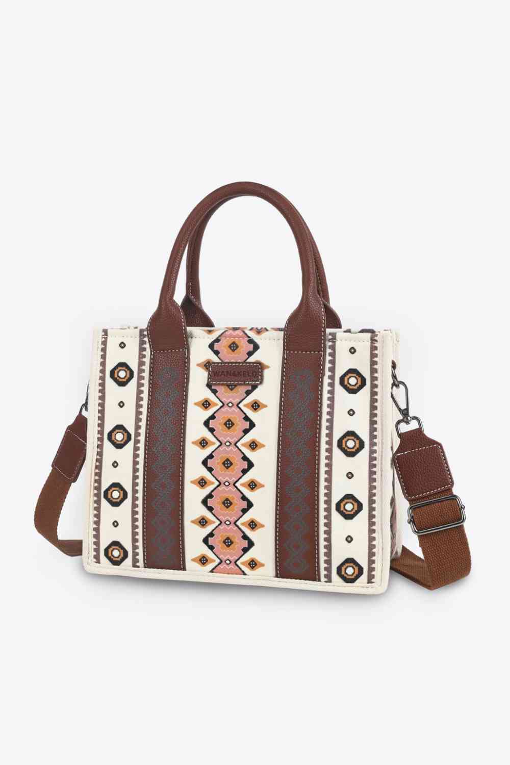 Printed PU Leather Shoulder Bag - Premium Bag -  Follower Of Faith Apparel Bags, Boho bag, Ladies hand bag, Ladies purse, Ladies purse bags, Overnight bag, Purse, Purses, Ship From Overseas, Southwest, Striped bag, Tote bag, Travel bag, WAN&KELO, Weekender Bags Shop our Christian T-Shirts & Apparel