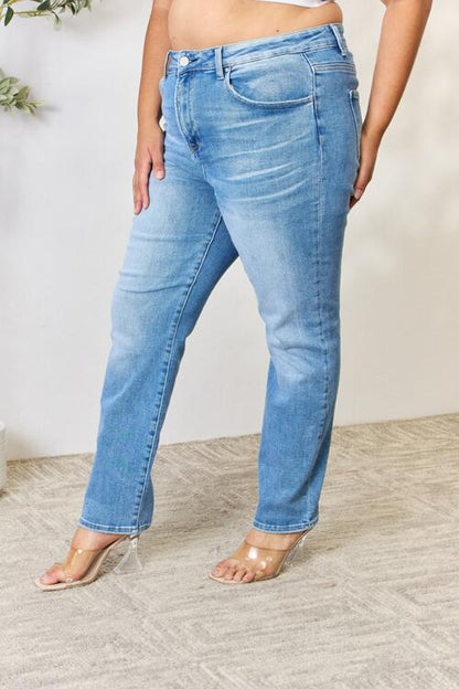 RISEN Full Size Mid Rise Skinny Jeans - Premium Jeans -  Follower Of Faith Apparel Midrise risen jeans, new, new arrival, RISEN, Risen jeans, Ship from USA, Skinny jeans Shop our Christian T-Shirts & Apparel