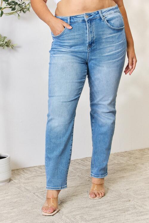 RISEN Full Size Mid Rise Skinny Jeans - Premium Jeans -  Follower Of Faith Apparel Midrise risen jeans, new, new arrival, RISEN, Risen jeans, Ship from USA, Skinny jeans Shop our Christian T-Shirts & Apparel