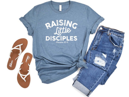 Raising Little Disciples Ladies T-Shirt - Premium Ladies T-Shirt -  Follower Of Faith ApparelCotton, Crew neck, DTG, ladies Short sleeve, Men's Clothing, Regular fit, T-shirts, Unisex, Women's Clothing Shop our Christian T-Shirts & Apparel