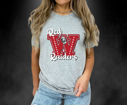 Red Raiders Winnsboro Football T-Shirt T-Shirt Follower Of Faith Apparel