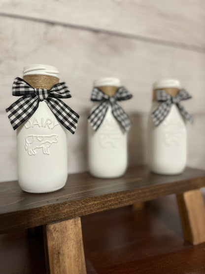 Rustic White Milk Jar - Premium Home Decor -  Follower Of Faith Apparel Decorative jar, Farmhouse decor, Farmhouse milk jar, Farmhouse table decor, Handmade products, Home & Living, Home decor, Kitchen decor, Living decor, Milk Jar Decor, new, new arrival, new arrivals, Painted milk jar, Rustic decor, Rustic milk jar Shop our Christian T-Shirts & Apparel