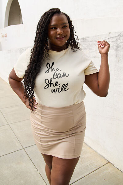 SHE CAN SHE WILL Ladies T-Shirt - Follower Of Faith Apparel