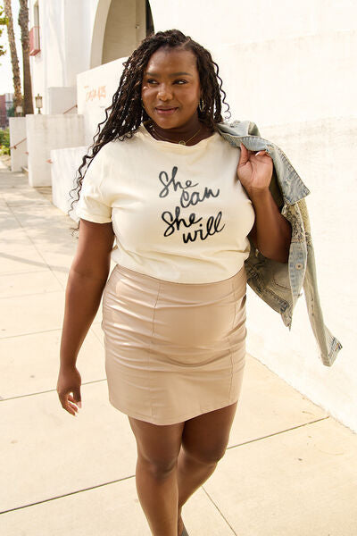 SHE CAN SHE WILL Ladies T-Shirt - Follower Of Faith Apparel