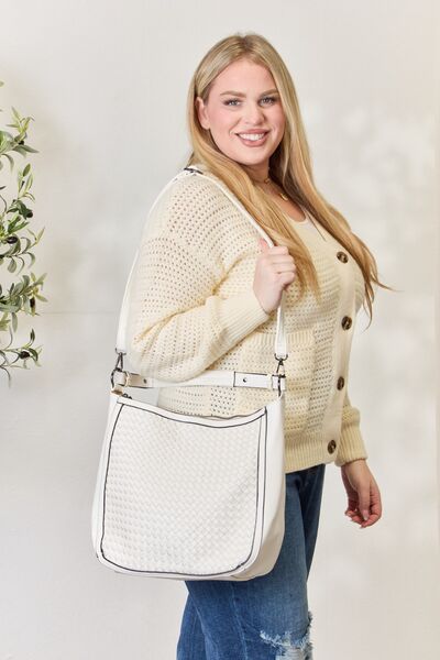 SHOMICO Weaved Vegan Leather Handbag - Follower Of Faith Apparel