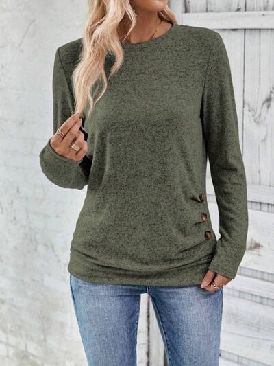 Side Button Ladies Long Sleeve Tee - Premium Ladies Long-sleeve -  Follower Of Faith Apparel Christian long sleeve t shirts for ladies, Christian long sleeve tee, F@R@Y@J, Ladies long sleeve, Ladies Long Sleeve Tee, Long sleeve shirt, Long Sleeves, Ship From Overseas, Side button long sleeve tee Shop our Christian T-Shirts & Apparel