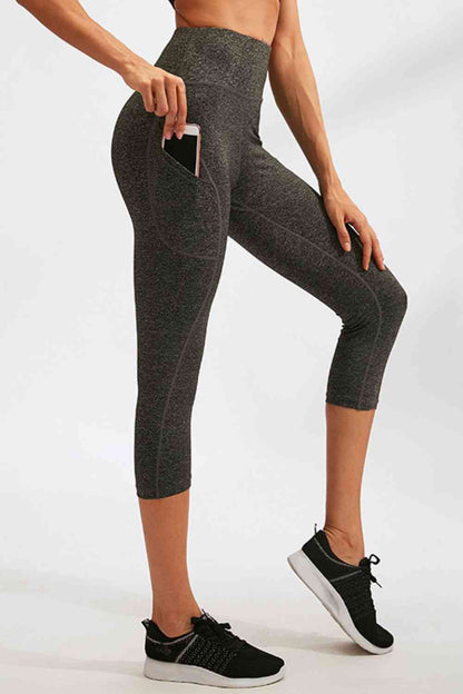 Slim Fit Wide Waistband Active Leggings with Pockets - Premium Leggings -  Follower Of Faith Apparel Active wear, leggings, mom leggings, pocket leggings, Ship From Overseas, workout gear, Workout wear, Y.D Shop our Christian T-Shirts & Apparel