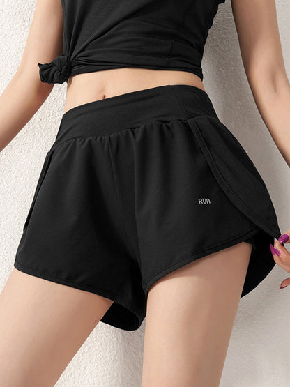 Slit Active Shorts with Pockets - Premium Ladies shorts -  Follower Of Faith Apparel Active wear, Active wear shorts, Flowy shorts with hidden pockets, HUGE Sale, new arrival, new arrivals, Running shorts, Sale, Ship From Overseas, Sports shorts, Y.W.C.D Shop our Christian T-Shirts & Apparel