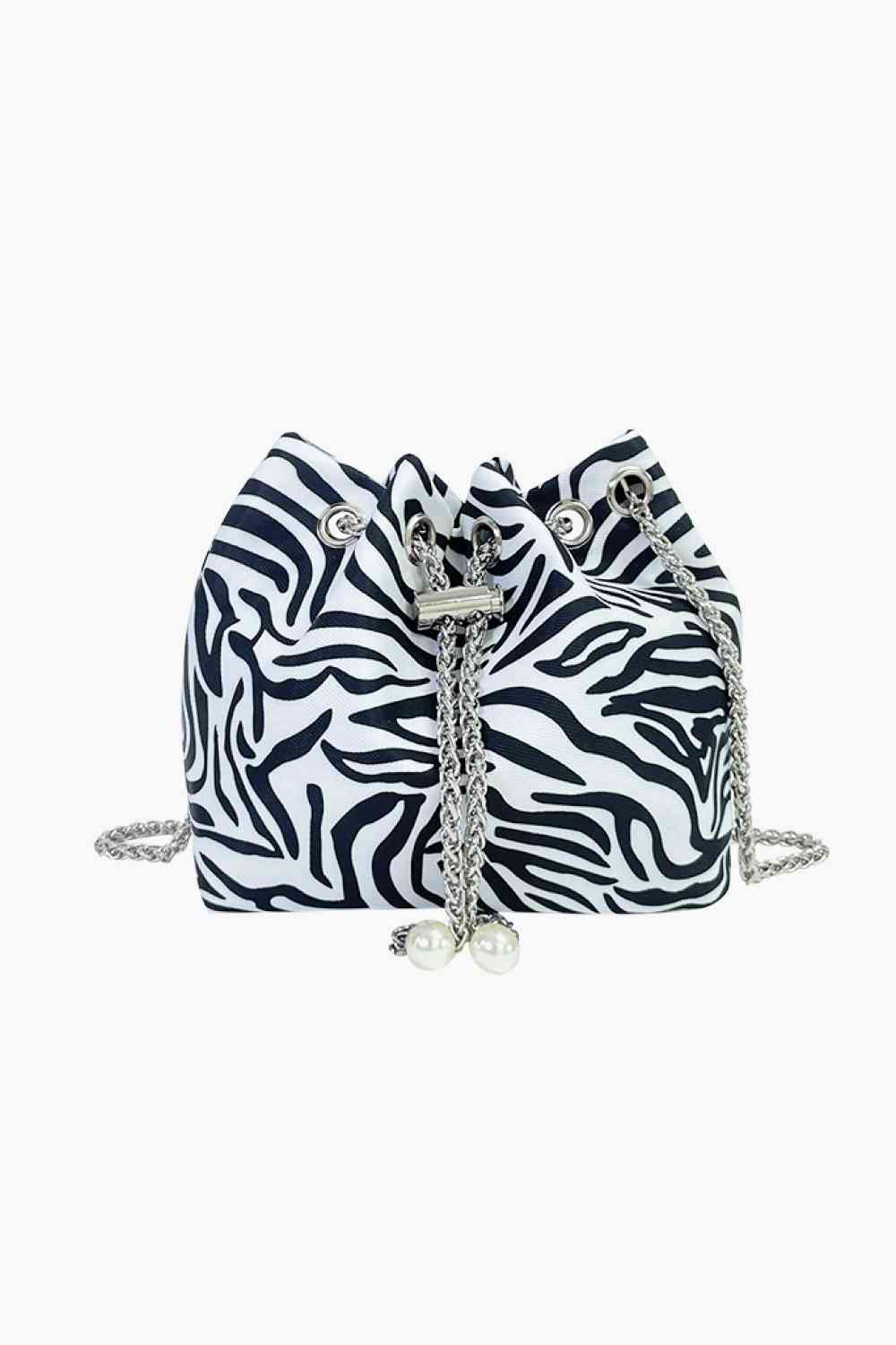 Small Animal Print Nylon Bucket Bag - Premium Bag -  Follower Of Faith Apparel Bags, Cow print bag, Leopard bag, Ship From Overseas, Small bag, Travel bag, W.B Shop our Christian T-Shirts & Apparel