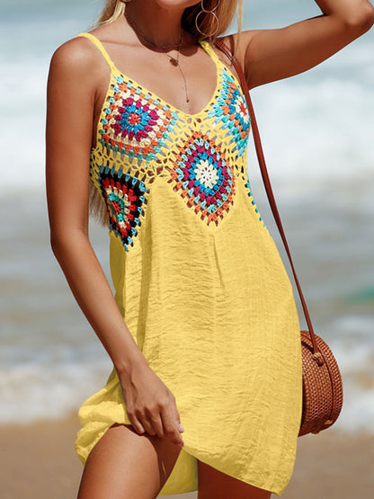 Spaghetti Strap Crochet Top Ladies Cover-Up Dress (several colors) - Premium Ladies Coverup -  Follower Of Faith Apparel Beach cover up for women, Boho swim suit cover up, C@Y, Crochet top boho Cover up, new arrival, new arrivals, Sale, Ship From Overseas, Stylish beach cover up, Summertime cover up for women, Swimsuit cover up, Womens cover up, Womens swimsuit cover up dress Shop our Christian T-Shirts & Apparel