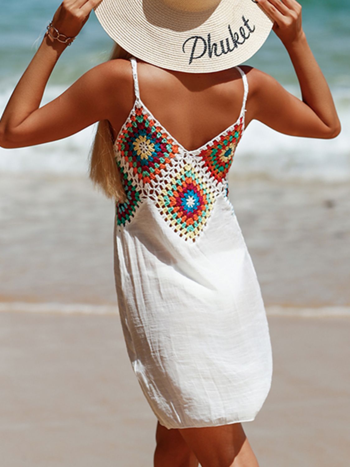 Spaghetti Strap Crochet Top Ladies Cover-Up Dress (several colors) - Premium Ladies Coverup -  Follower Of Faith Apparel Beach cover up for women, Boho swim suit cover up, C@Y, Crochet top boho Cover up, new arrival, new arrivals, Sale, Ship From Overseas, Stylish beach cover up, Summertime cover up for women, Swimsuit cover up, Womens cover up, Womens swimsuit cover up dress Shop our Christian T-Shirts & Apparel