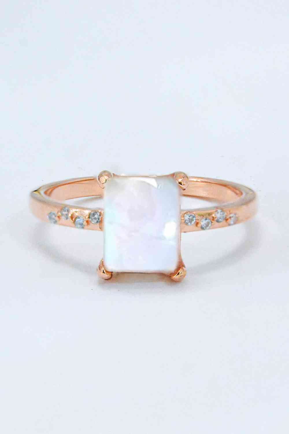 Square Moonstone Ring - Rose Gold, Silver, Gold - Follower Of Faith Apparel