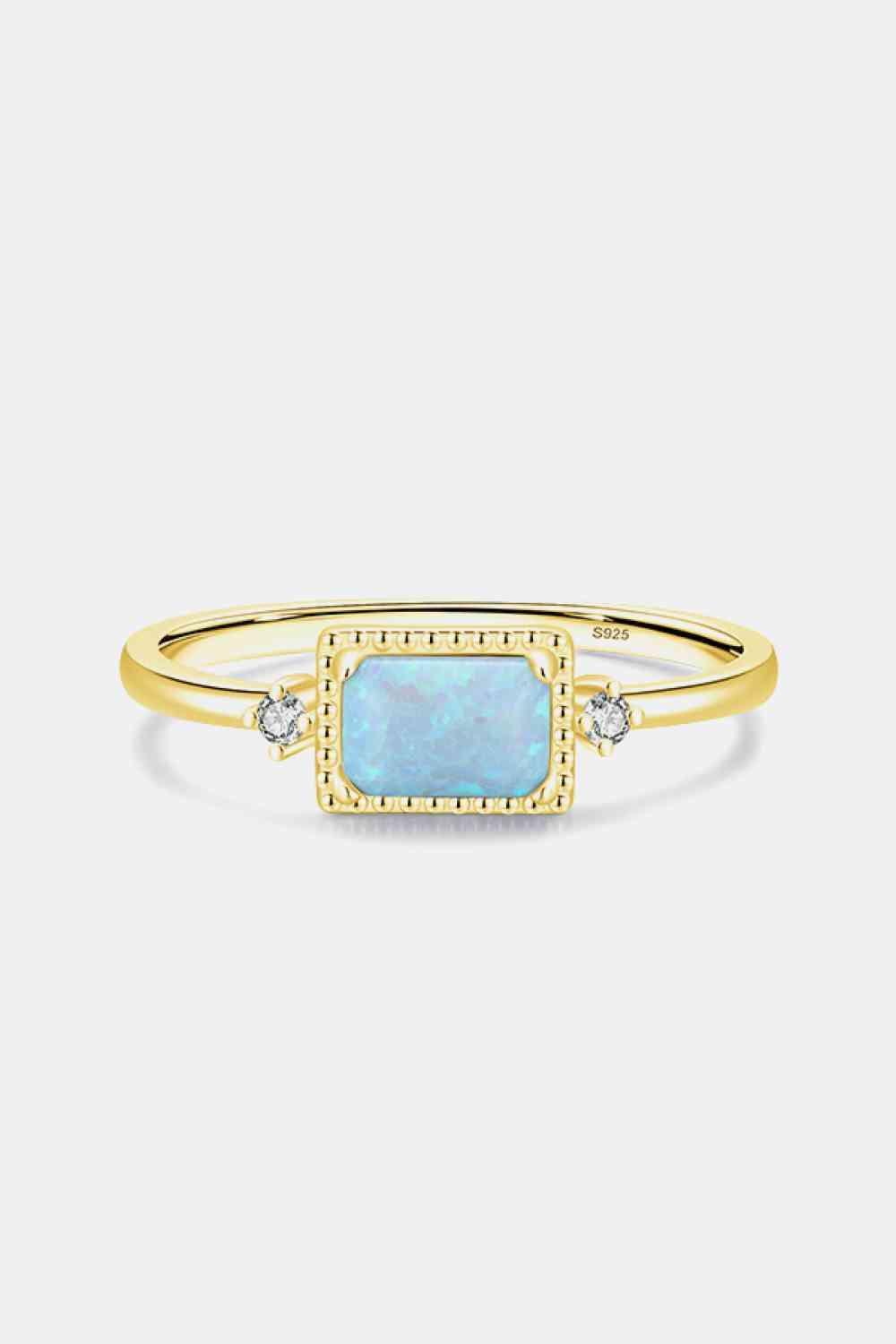 Sterling Silver Opal Ring - Premium Ring -  Follower Of Faith Apparel Accessories, Christian jewelry, faith jewelry, jewelry, jewelry sale, M&DJ, Opal ring, Ship From Overseas, turquoise, Turquoise opal ring Shop our Christian T-Shirts & Apparel