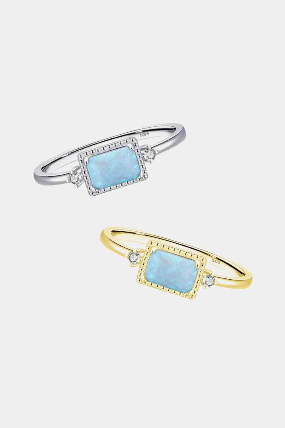 Sterling Silver Opal Ring - Premium Ring -  Follower Of Faith Apparel Accessories, Christian jewelry, faith jewelry, jewelry, jewelry sale, M&DJ, Opal ring, Ship From Overseas, turquoise, Turquoise opal ring Shop our Christian T-Shirts & Apparel