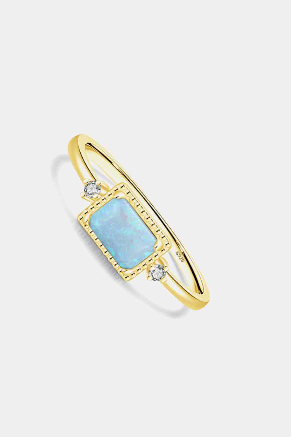 Sterling Silver Opal Ring - Premium Ring -  Follower Of Faith Apparel Accessories, Christian jewelry, faith jewelry, jewelry, jewelry sale, M&DJ, Opal ring, Ship From Overseas, turquoise, Turquoise opal ring Shop our Christian T-Shirts & Apparel