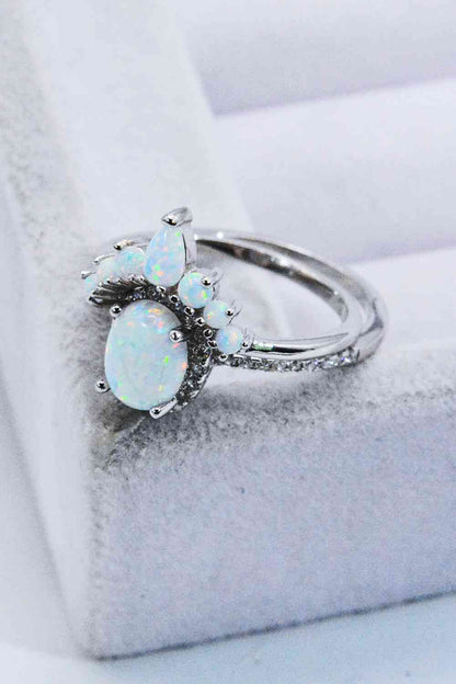 Sterling Silver Opal Ring - Premium Ring -  Follower Of Faith Apparel CHAMSS, Engagement ring, engagement rings, High quality promise, promise ring, Shipping delay February 4 - February 17, unique promise ring Shop our Christian T-Shirts & Apparel