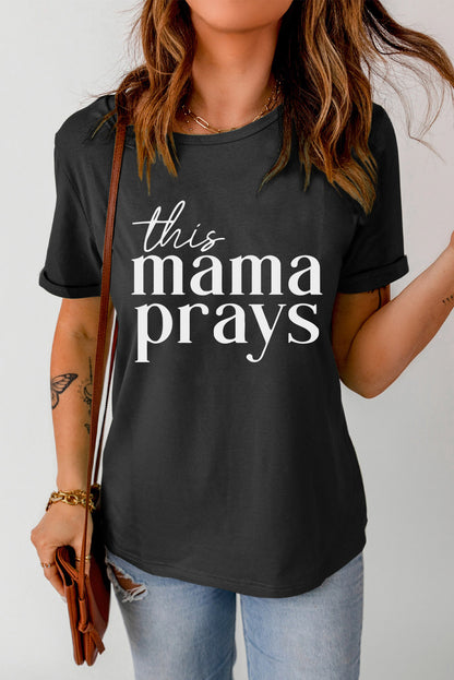 THIS MAMA PRAYS Ladies T-Shirt - Premium Ladies T-Shirt -  Follower Of Faith Apparel Christian T shirt, Christian T shirt for women, Christian t shirts for ladies, Christian tees, Christian tshirt, Ladies Christian t shirt, new arrival, new arrivals, Prayer t shirt, Prayer tee, Sale, Ship From Overseas, SYNZ, This mom prays, This momma prays tee, Womens Christian t shirts Shop our Christian T-Shirts & Apparel