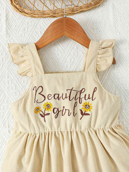 TODDLER GIRL Embroidered Graphic Square Neck Dress - Premium Toddler Set -  Follower Of Faith Apparel M.B, Ship From Overseas, Toddler, toddler girl, Toddler set, Toddlers Shop our Christian T-Shirts & Apparel