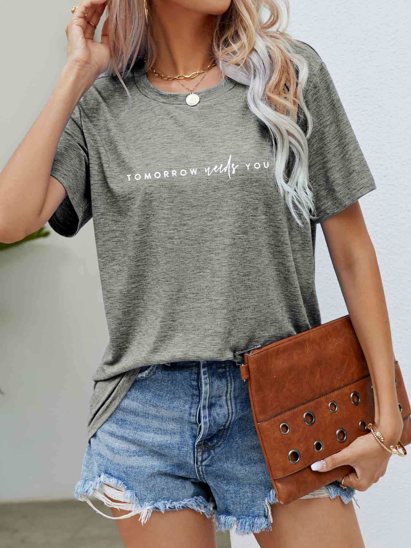 TOMORROW NEEDS YOU Graphic Tee{{ shop.domain }TrendsiChangeable, Christian T shirt, Christian T shirt for women, Christian T Shirts, Christian t shirts f