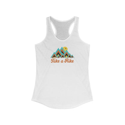 Take A Hike Ladies Racerback Tank Top - Premium Tank Top -  Follower Of Faith Apparel Active tank top for women, Black tank, DTG, Graphic tank top, Ladies tank top, Neck Labels, new arrival, new arrivals, On sale, Slim fit, Spring Essentials, Summer Challenge Picks, Take a hike tank top, Tank top sale, Tank Tops, TikTok, White tank, Women's Clothing, Women’s Racerback graphic tank, Workout tank Shop our Christian T-Shirts & Apparel