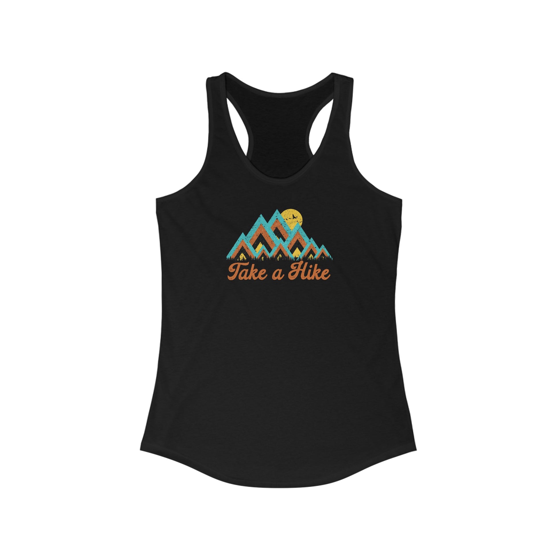 Take A Hike Ladies Racerback Tank Top - Premium Tank Top -  Follower Of Faith Apparel Active tank top for women, Black tank, DTG, Graphic tank top, Ladies tank top, Neck Labels, new arrival, new arrivals, On sale, Slim fit, Spring Essentials, Summer Challenge Picks, Take a hike tank top, Tank top sale, Tank Tops, TikTok, White tank, Women's Clothing, Women’s Racerback graphic tank, Workout tank Shop our Christian T-Shirts & Apparel