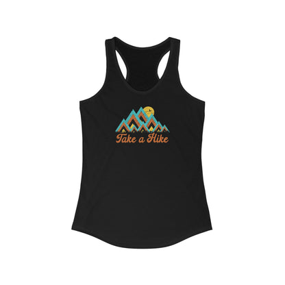 Take A Hike Ladies Racerback Tank Top - Premium Tank Top -  Follower Of Faith Apparel Active tank top for women, Black tank, DTG, Graphic tank top, Ladies tank top, Neck Labels, new arrival, new arrivals, On sale, Slim fit, Spring Essentials, Summer Challenge Picks, Take a hike tank top, Tank top sale, Tank Tops, TikTok, White tank, Women's Clothing, Women’s Racerback graphic tank, Workout tank Shop our Christian T-Shirts & Apparel