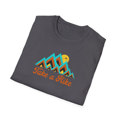 Take A Hike Ladies T-Shirt - Premium Ladies T-Shirt -  Follower Of Faith Apparel Colorful mountains, Cotton, Crew neck, DTG, Minimalist t shirts, Mountains, Neck Labels, new, new arrival, Outdoor apparel, Outdoor graphic tees, Outdoor tees, Regular fit, Summer Picks, T-shirts, Take a hike t shirt, TikTok, Women's Clothing, Womens hiking t shirts, Womens t shirt, Womens top Shop our Christian T-Shirts & Apparel