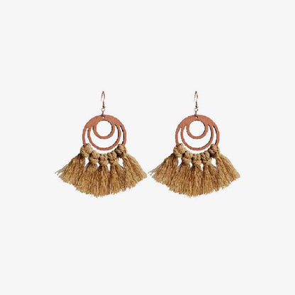 Tassel Detail Geometric Earrings - Premium Jewelry -  Follower Of Faith Apparel H.Y&F.J, Ship From Overseas Shop our Christian T-Shirts & Apparel