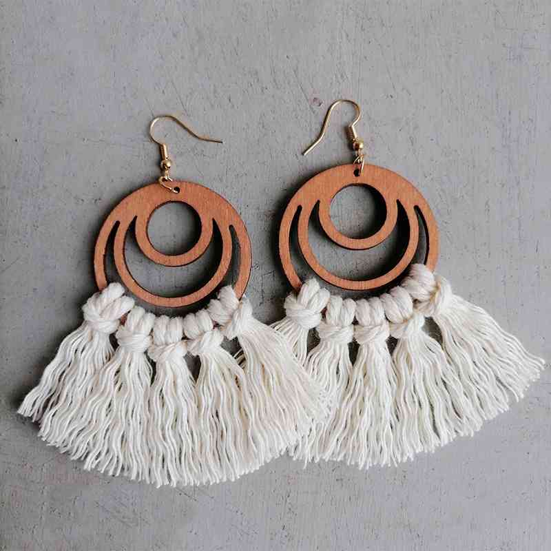 Tassel Detail Geometric Earrings - Premium Jewelry -  Follower Of Faith Apparel H.Y&F.J, Ship From Overseas Shop our Christian T-Shirts & Apparel