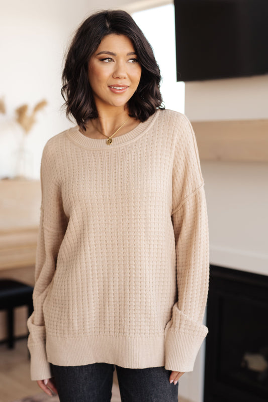 Terrifically Textured Sweater in Mocha - Premium Ladies Sweatshirt -  Follower Of Faith Apparel 11-21-2023, 1XL, 2XL, 3XL, Andree By Unit, ASF12-21-2023, Indoor, Kylie, Large, Lifestyle, Medium, Sabrina, Small, Sweaters, Tops Shop our Christian T-Shirts & Apparel