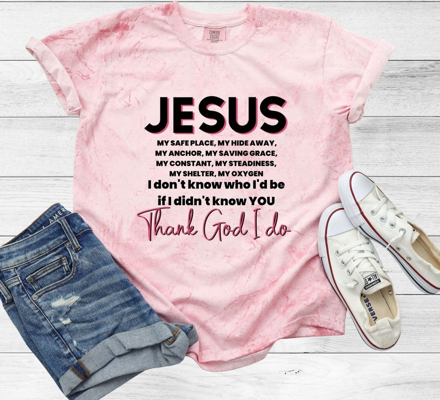 "Thank God I Do" Lyrics Color Blast T-Shirt - Premium T-Shirt -  Follower Of Faith Apparel Christian color blast t shirts, Christian Mineral wash t shirts, Christian song lyrics tee, Christian Vintage apparel, Cotton, DTG, Ladies short sleeve, Lauren Daigle thank god I do t shirt, new, Sale, T-shirts, Thank God i do song t shirt, Thank god I do tee, Unisex, Vintage Christian t shirt, Vintage Faith apparel, Women's Clothing Shop our Christian T-Shirts & Apparel