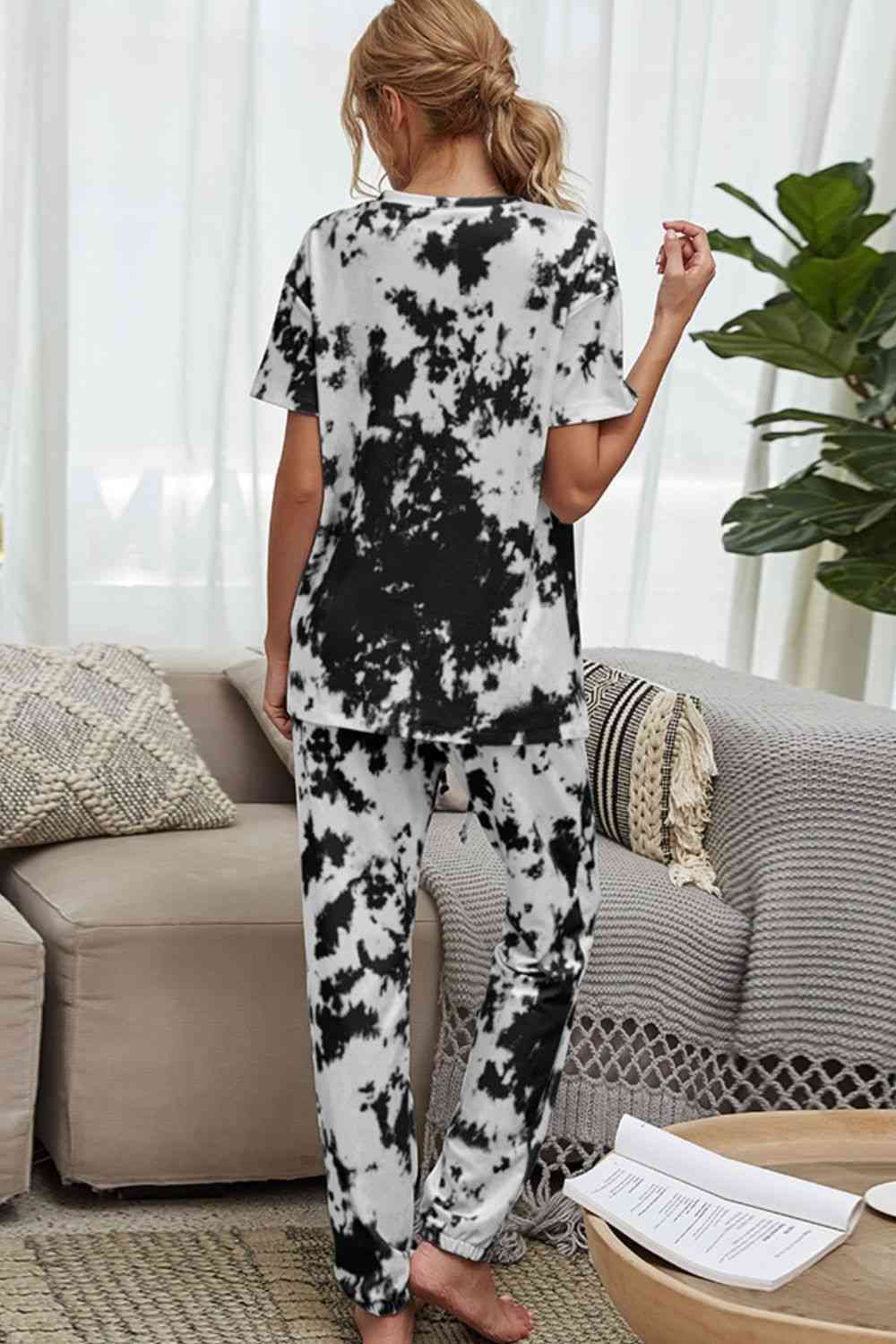 Tie-Dye Tee and Drawstring Waist Joggers Lounge Set - Premium Ladies sets -  Follower Of Faith Apparel Ladies sets, Romantichut, Ship From Overseas Shop our Christian T-Shirts & Apparel