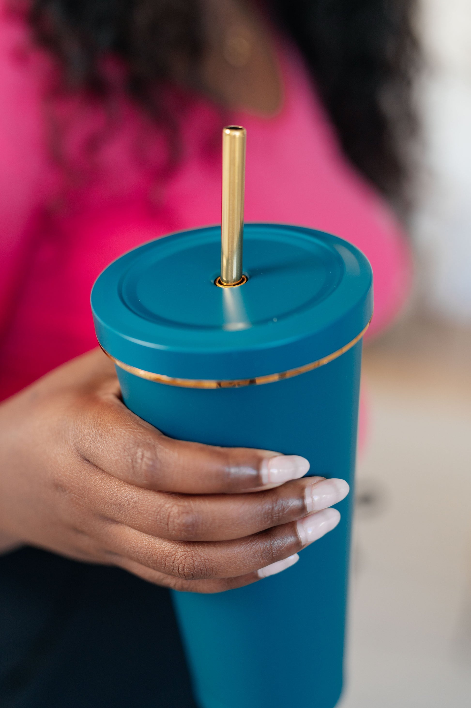 Total Eclipse Tumbler In Teal/Gold Rim & Straw - Premium Tumbler -  Follower Of Faith Apparel 11-13-2023, Accessories, ASF11-21-2023, Ave Marketplace, Ave Shops, bws-11-16-23, gifts2023, giftsunder20, giftsunder40, new, OS, stanley steel tumbler, teal, teal tumbler, teal tumbler with gold straw, TikTok tumbler, Treat Yourself Day Shop our Christian T-Shirts & Apparel