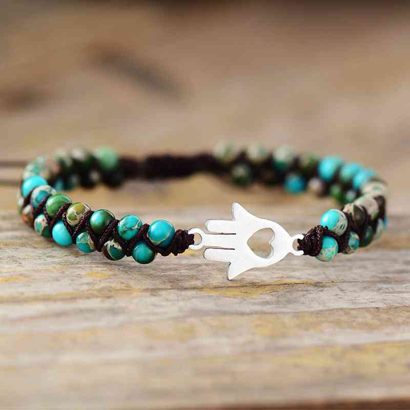 Turquoise Beaded Bracelet - Premium bracelet -  Follower Of Faith ApparelAccessories, beaded stone bracelet, Christian jewelry, jewelry, L.Z., Ship From Overseas, turquoise bracelet, Y.Q@Jew Shop our Christian T-Shirts & Apparel