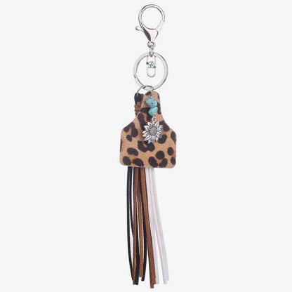 Turquoise Fringe Detail Keychain - Premium Keychain -  Follower Of Faith Apparel Animal print, Cow print, H.Y@F.J, Keychain, Leopard print, new, new arrival, Ship From Overseas Shop our Christian T-Shirts & Apparel