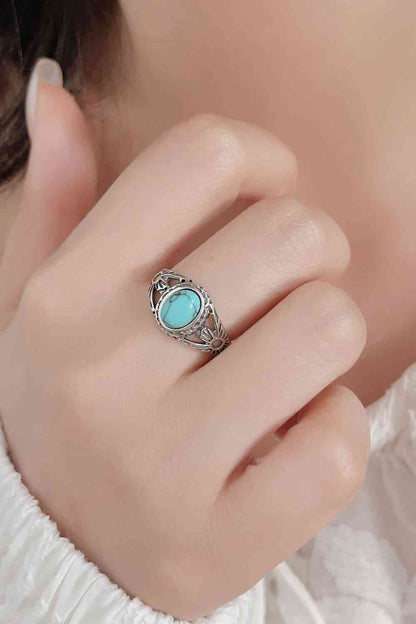 Turquoise Sterling Silver Ring - Follower Of Faith Apparel