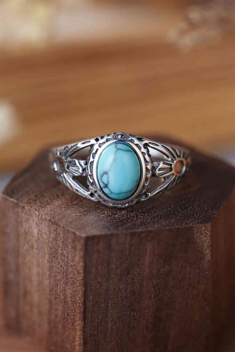 Turquoise Sterling Silver Ring - Follower Of Faith Apparel