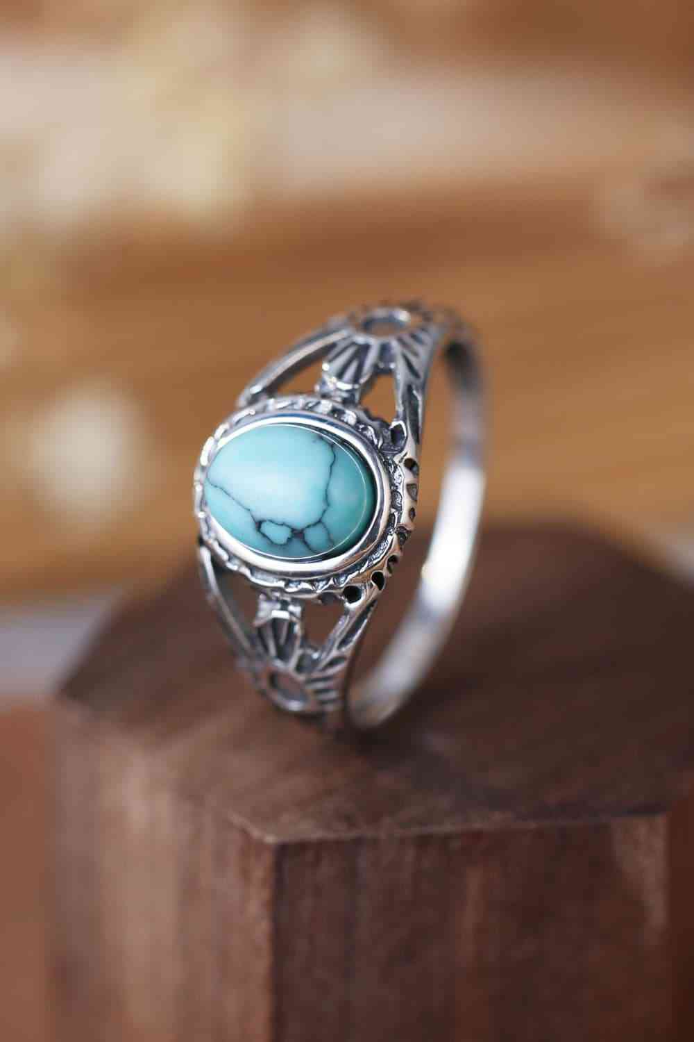 Turquoise Sterling Silver Ring - Follower Of Faith Apparel