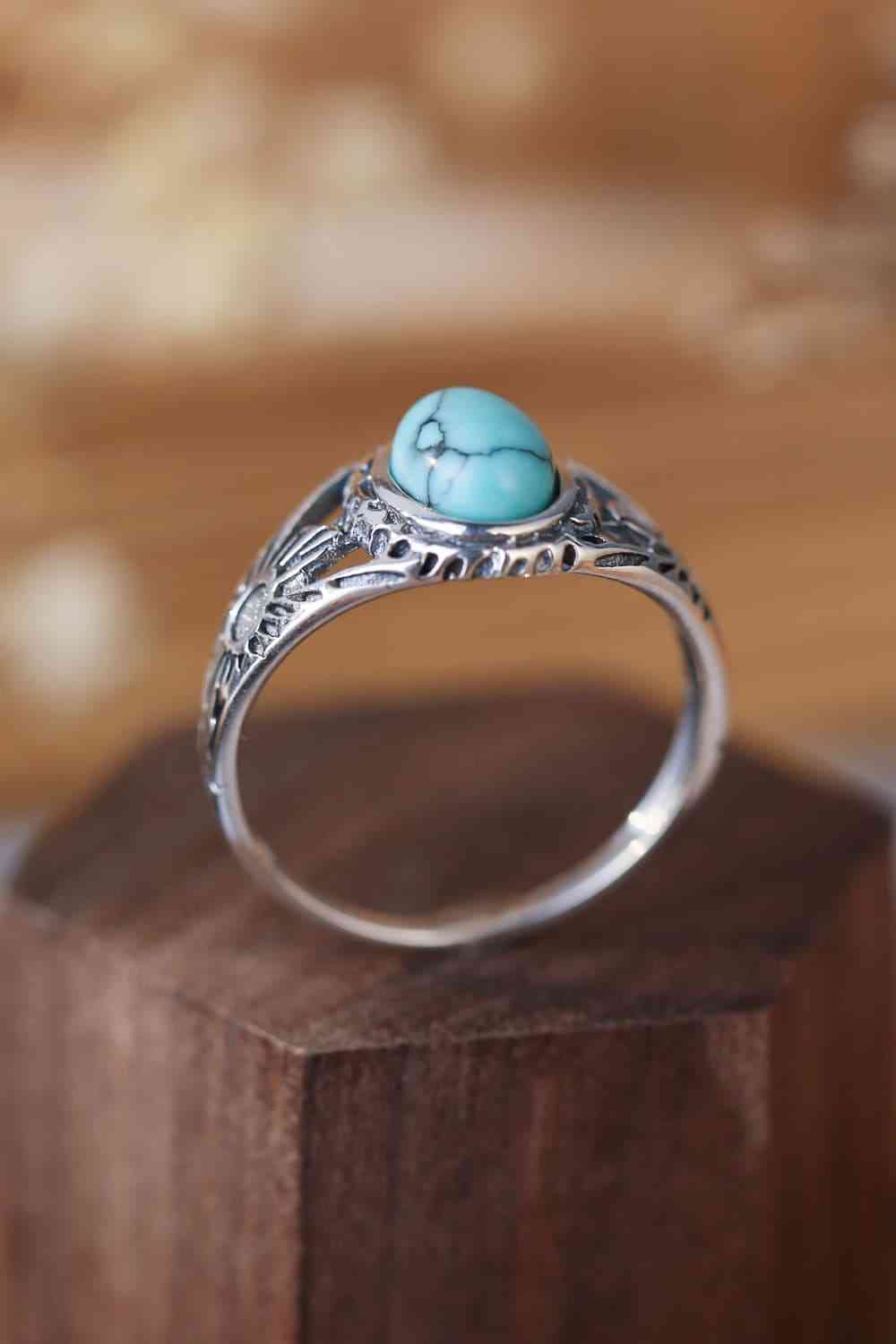 Turquoise Sterling Silver Ring - Follower Of Faith Apparel