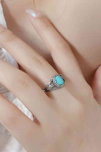 Turquoise Sterling Silver Ring - Follower Of Faith Apparel